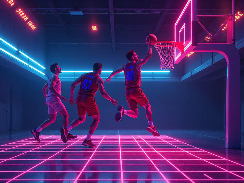 差点又一张名画！詹姆斯高高跃起欲空接隔扣！可惜没扣进去啊